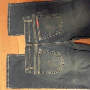 Zena Jeans bootcut med wash denim size 6P